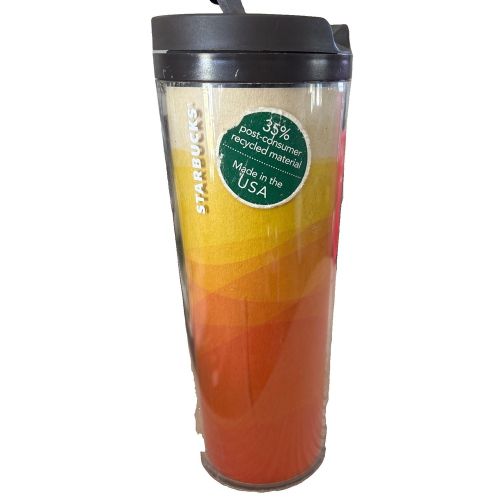 Vintage 2012 Made in USA Starbucks Sunset Sunrise Tumbler 16oz